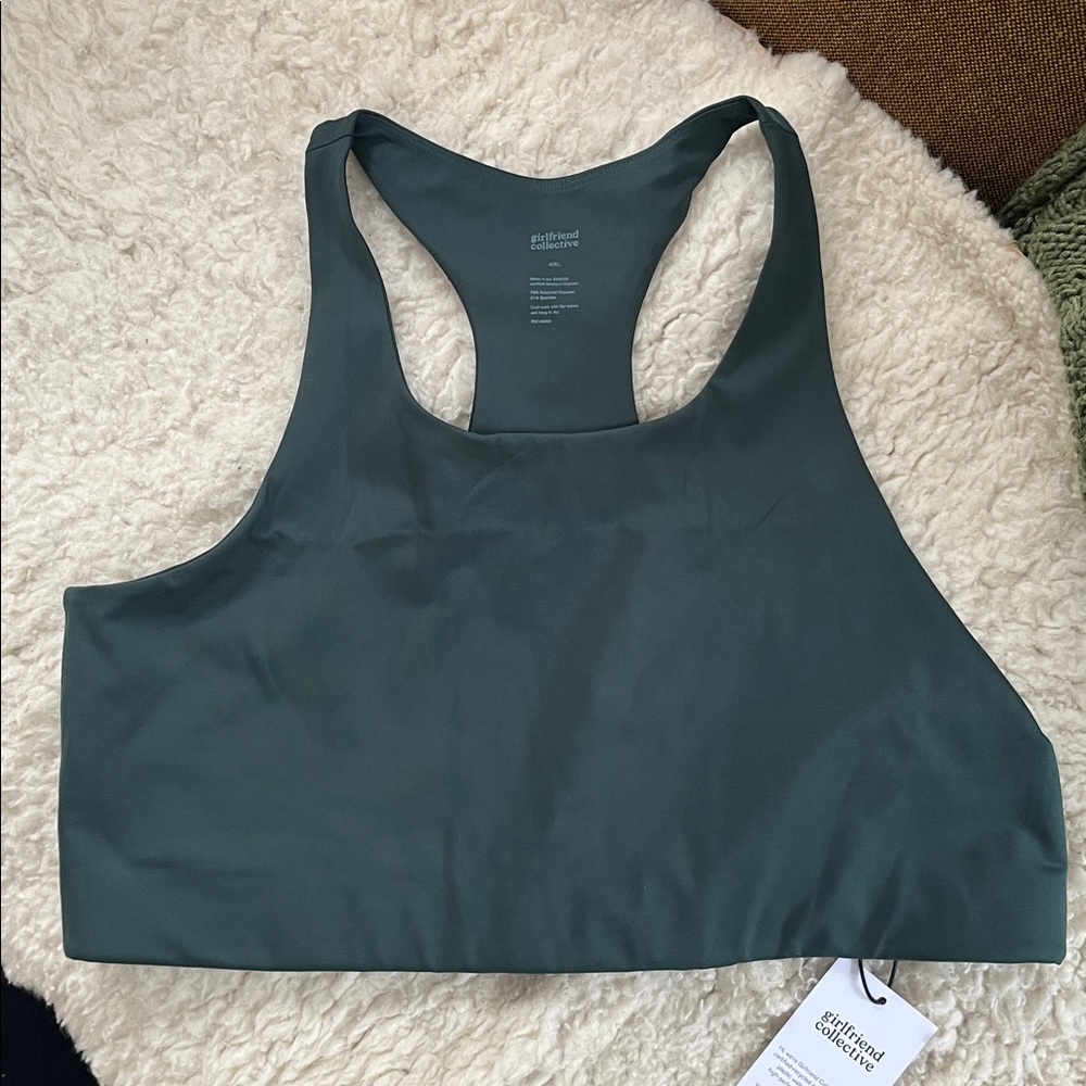 Girlfriend Collective Paloma Racerback Sports Bra Terrace 4XL‎ NWT
